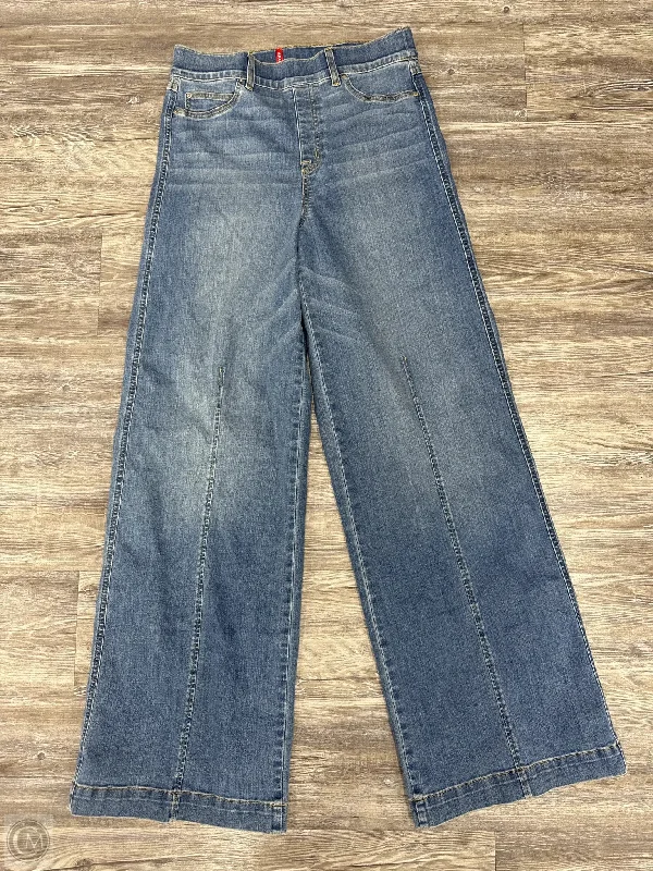 Best Fitting Men's JeansJeans Wide Leg By Spanx In Blue Denim, Size: L