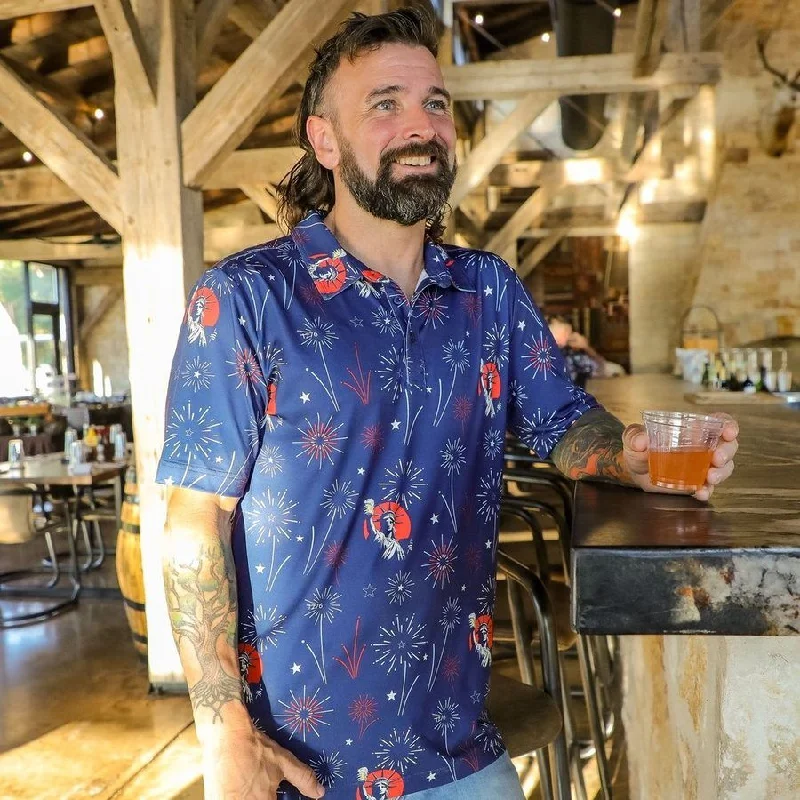 Solid-Colored Men's ShirtsMen's Polo - Toast Of Freedom