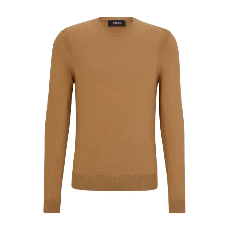 Cozy Men's Cable-Knit SweatersRegular-fit sweater in wool, silk and cashmere