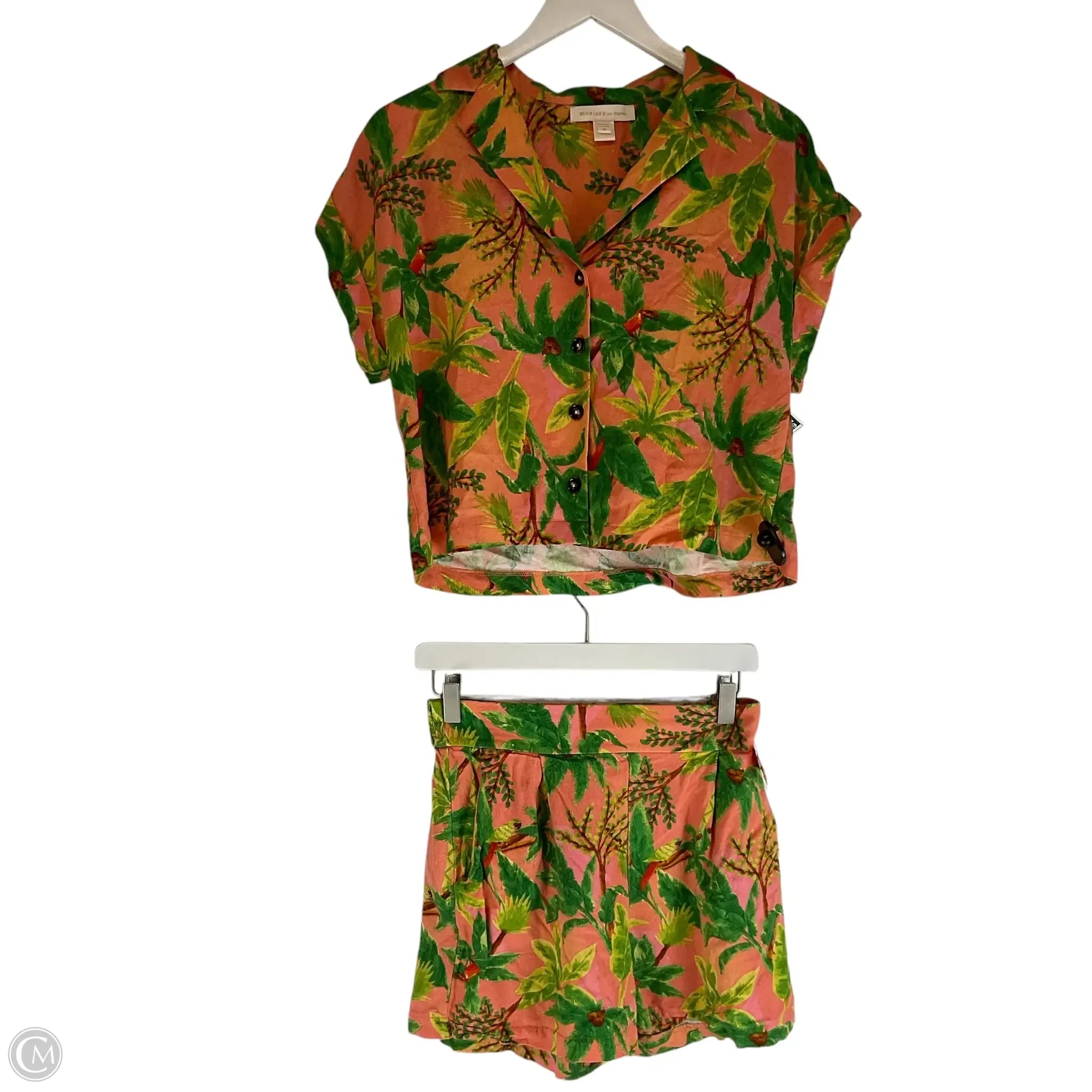 Men's Chino Shorts with Tailored FitShorts Set By Monteau In Tropical Print, Size: M Men's Chino Shorts with Tailored FitShorts Set By Monteau In Tropical Print, Size: M