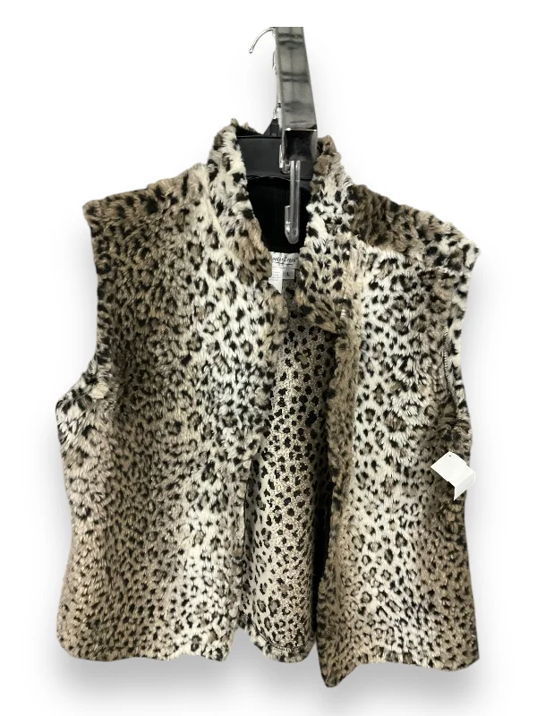 Men's Coats for Every BudgetVest Faux Fur & Sherpa By Coldwater Creek In Animal Print, Size: L