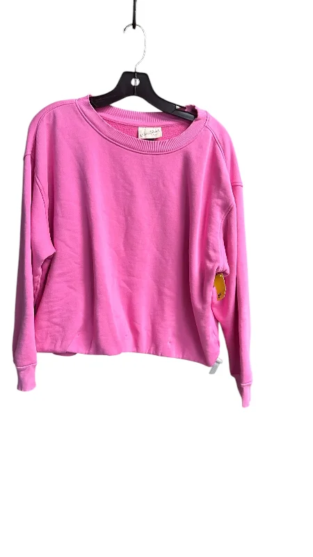 Designer Men's Hoodie JacketsSweatshirt Crewneck By Universal Thread In Pink, Size: L Designer Men's Hoodie JacketsSweatshirt Crewneck By Universal Thread In Pink, Size: L