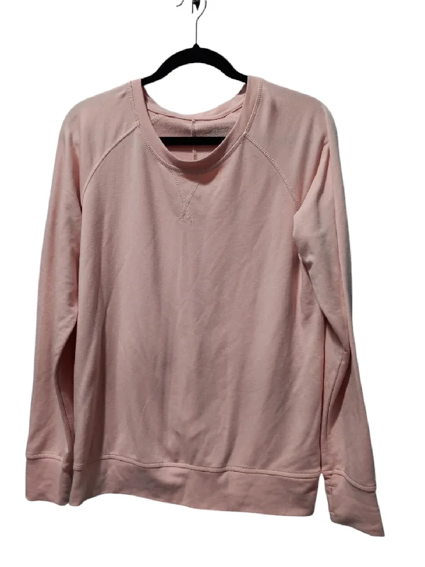 Men's Hoodies for Winter SportsAthletic Sweatshirt Crewneck By Bcg In Pink, Size: M