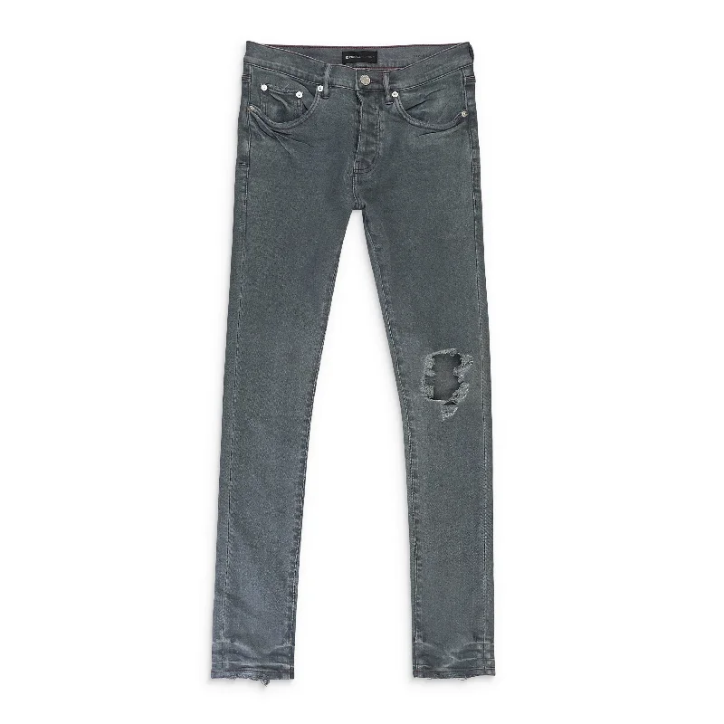 Men's Jeans with Elastic WaistbandsMEDIUM CONTRAST STITCH GREY SKINNY JEANS