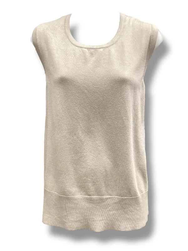 Luxurious Men's Cashmere CoatsVest Other By Grace Elements In Beige, Size: 3x