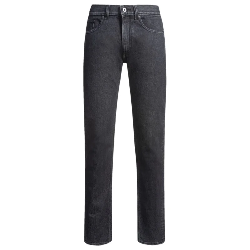 Durable Men's JeansSlim-fit jeans in black stonewashed stretch denim