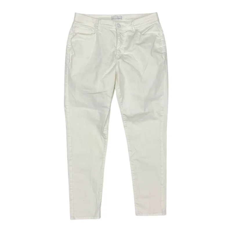 Designer Men's JeansJeans Straight By Loft In White, Size:12