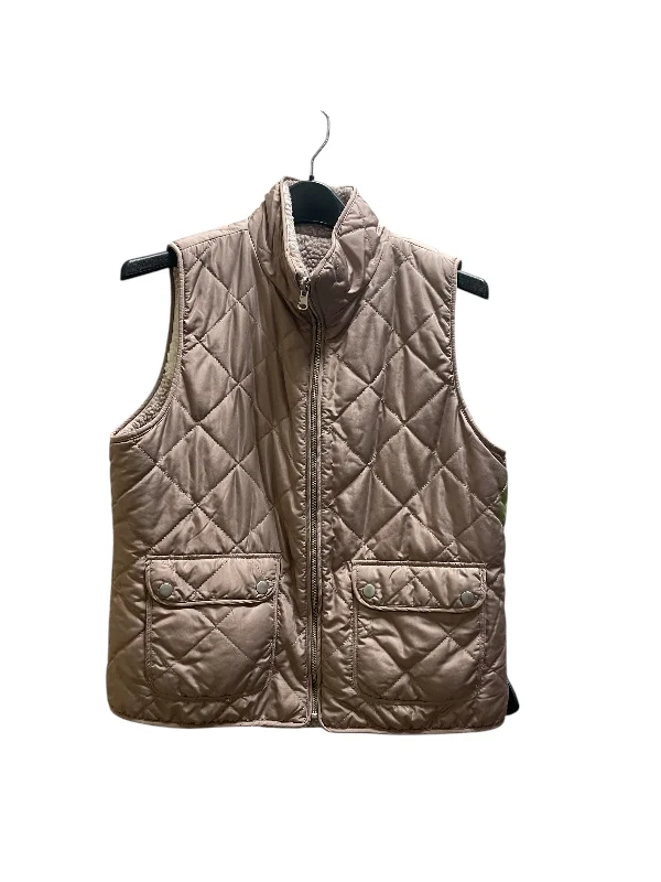 Men's Coats with Tactical FeaturesVest Puffer & Quilted By Clothes Mentor In Tan, Size: S Men's Coats with Tactical FeaturesVest Puffer & Quilted By Clothes Mentor In Tan, Size: S