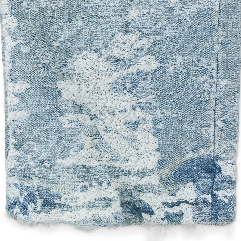Men's Jeans Made from Recycled MaterialsDIRTY JACQUARD CARGO Indigo SKINNY JEANS