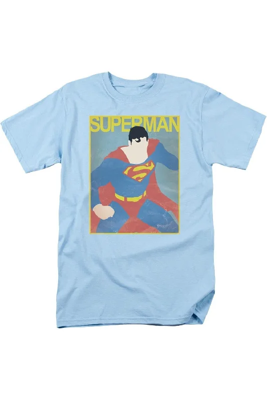Comfortable Men's Polo ShirtsSuperman Simple Poster Short Sleeve Adult Tee / T-Shirt Comfortable Men's Polo ShirtsSuperman Simple Poster Short Sleeve Adult Tee / T-Shirt