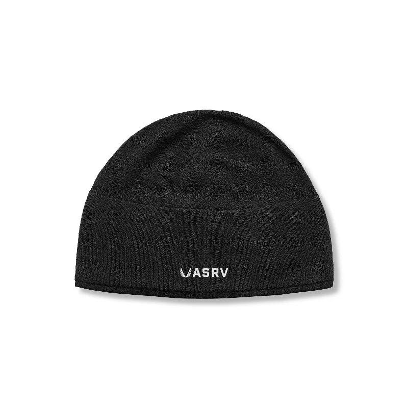 Formal Top Hats0936. Merino Wool Skull Cap - Black "Classic"