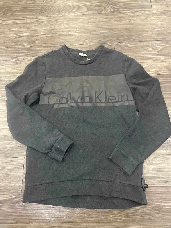 Men's Hoodies with Zippered PocketsSweatshirt Crewneck By Calvin Klein In Black, Size: M Men's Hoodies with Zippered PocketsSweatshirt Crewneck By Calvin Klein In Black, Size: M