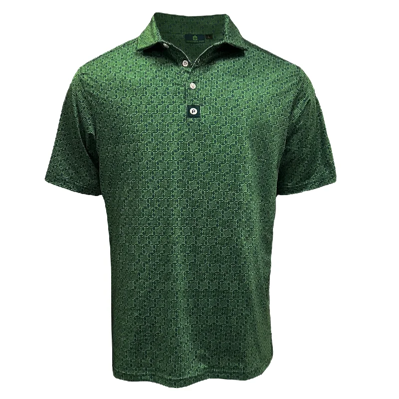 Men's Shirts with Embellished HemlinesLimited Edition Grocery Cart Polo - Green