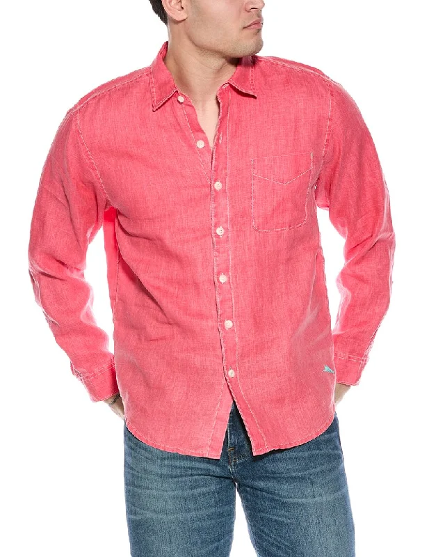 Men's Iron-Free Shirts for Wrinkle-Resistant WearTommy Bahama Sea Glass Breezer Linen Woven Shirt Men's Iron-Free Shirts for Wrinkle-Resistant WearTommy Bahama Sea Glass Breezer Linen Woven Shirt
