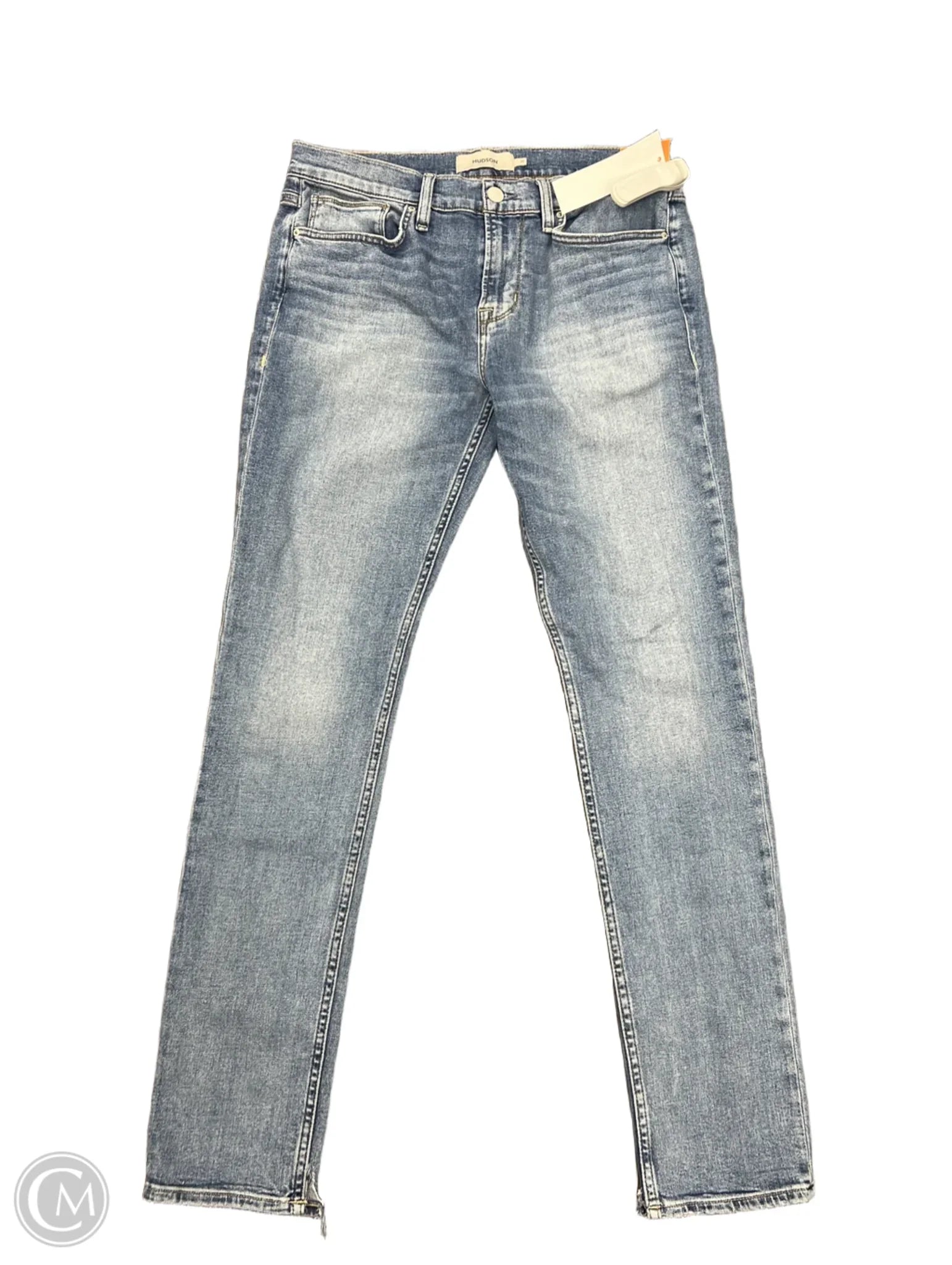 Zip-Fly Men's JeansJeans Straight By Hudson In Blue Denim, Size: 12