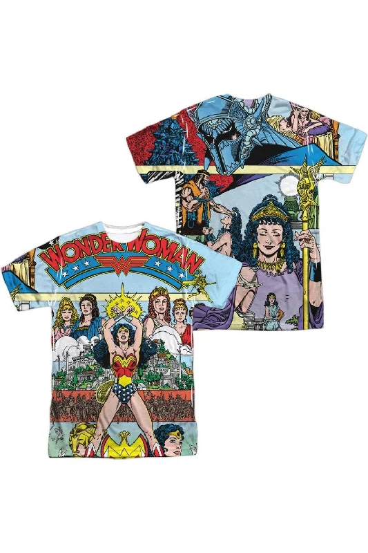 Men's Shirts with Abstract DesignsJustice League of America No 1 Cover (Front/Back Print) Short Sleeve Adult Poly Crew Tee / T-Shirt Men's Shirts with Abstract DesignsJustice League of America No 1 Cover (Front/Back Print) Short Sleeve Adult Poly Crew Tee / T-Shirt