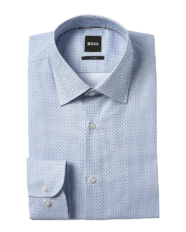 Men's Travel Shirts for Easy PackingHugo Boss Hank Kent Slim Fit Dress Shirt