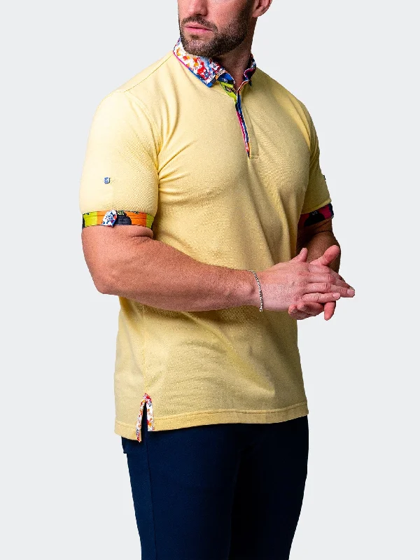 Men's Shirts with Embellished HemlinesPolo MozartSolidSplash Yellow