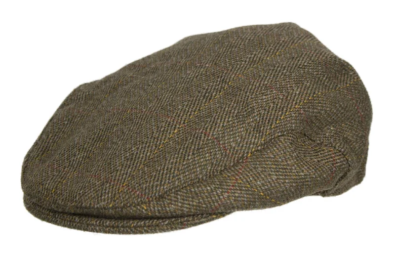 Beach Bucket CapsHW32 - Mix Wool Tweed Cap - BROWN