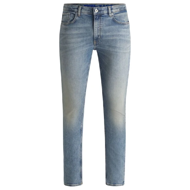 Premium Quality Men's Jeans for Every OccasionExtra-slim-fit jeans in stonewashed blue stretch denim Premium Quality Men's Jeans for Every OccasionExtra-slim-fit jeans in stonewashed blue stretch denim