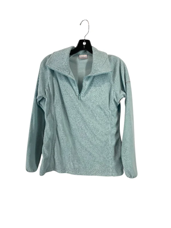 Men's Hoodies for HikingAthletic Sweatshirt Collar By Columbia In Teal, Size: M