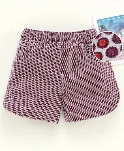Maroon polka
