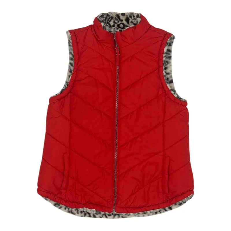 Men's Coats with Convertible CollarsVest Puffer & Quilted By Maurices In Red, Size:L