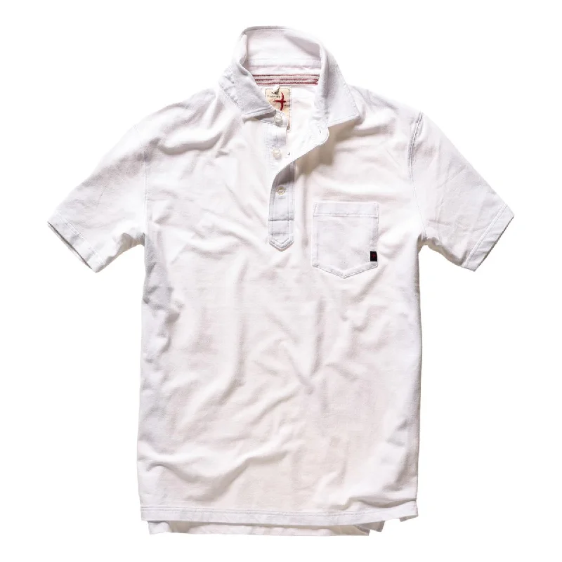 Men's Shirts with Pocket SquaresPique Slot Polo White