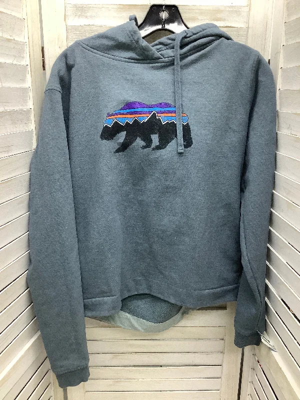Modern Men's Tech HoodiesSweatshirt Hoodie By Patagonia In Teal, Size: M