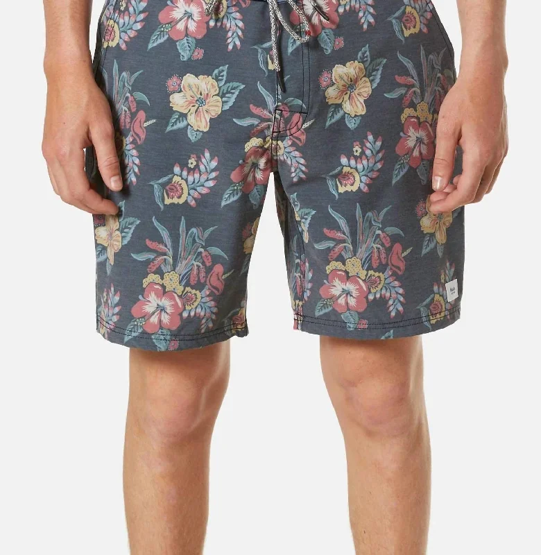 Breathable Men's Exercise ShortsLush Aruba Hybrid Trunk In Black Wash