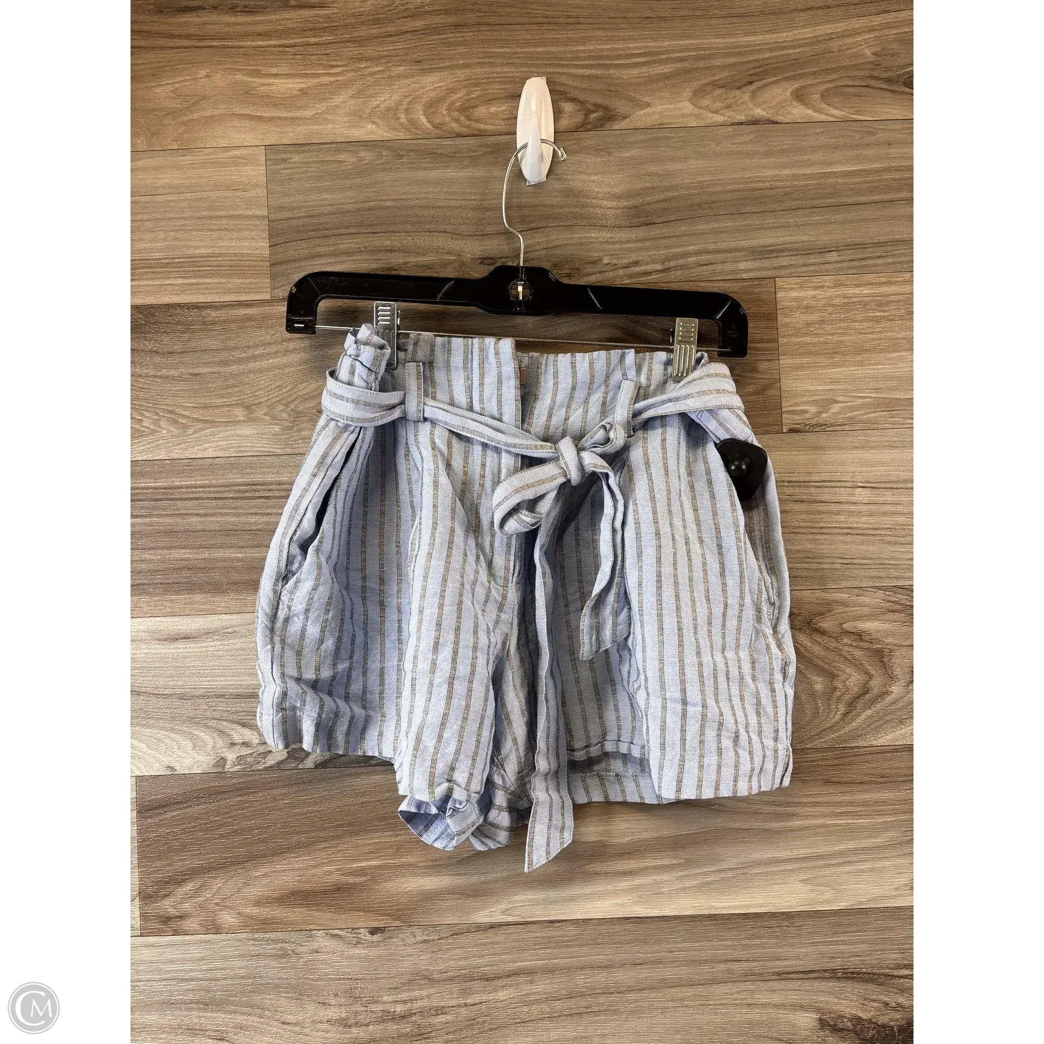 Cool and Crisp Men's Summer Linen and Cotton ShortsShorts By Loft In Blue & Grey, Size: 4 Cool and Crisp Men's Summer Linen and Cotton ShortsShorts By Loft In Blue & Grey, Size: 4