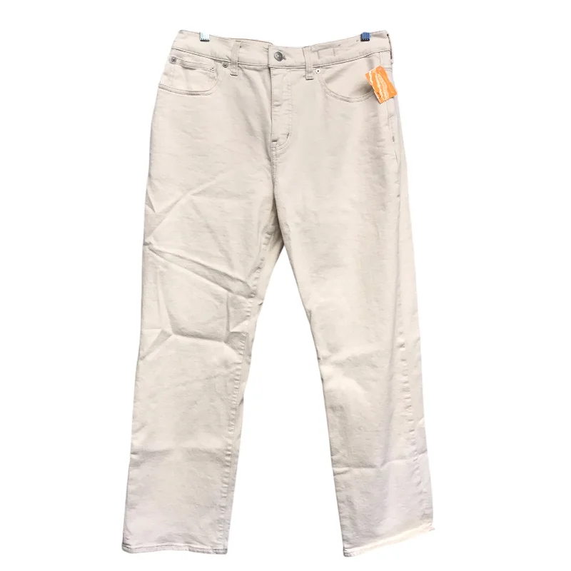 Hipster Men's JeansJeans Wide Leg By Madewell In Cream, Size:10