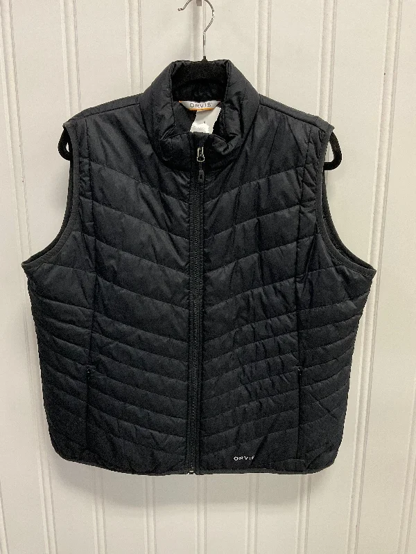Men's Coats with Velcro ClosuresVest Puffer & Quilted By Orvis In Black, Size: Xl
