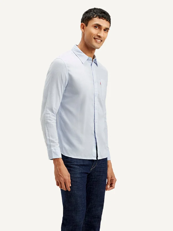 Men's Patterned Casual Shirts for Relaxed StylingMen's Solid Slim Fit Shirt