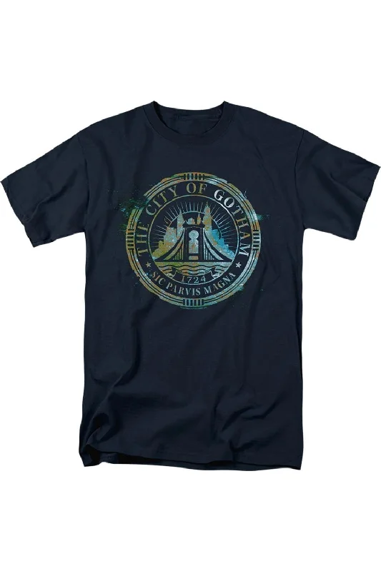 Men's Shirts with Plaid PatternsThe Batman City Of Gotham Short Sleeve Adult Tee / T-Shirt Men's Shirts with Plaid PatternsThe Batman City Of Gotham Short Sleeve Adult Tee / T-Shirt