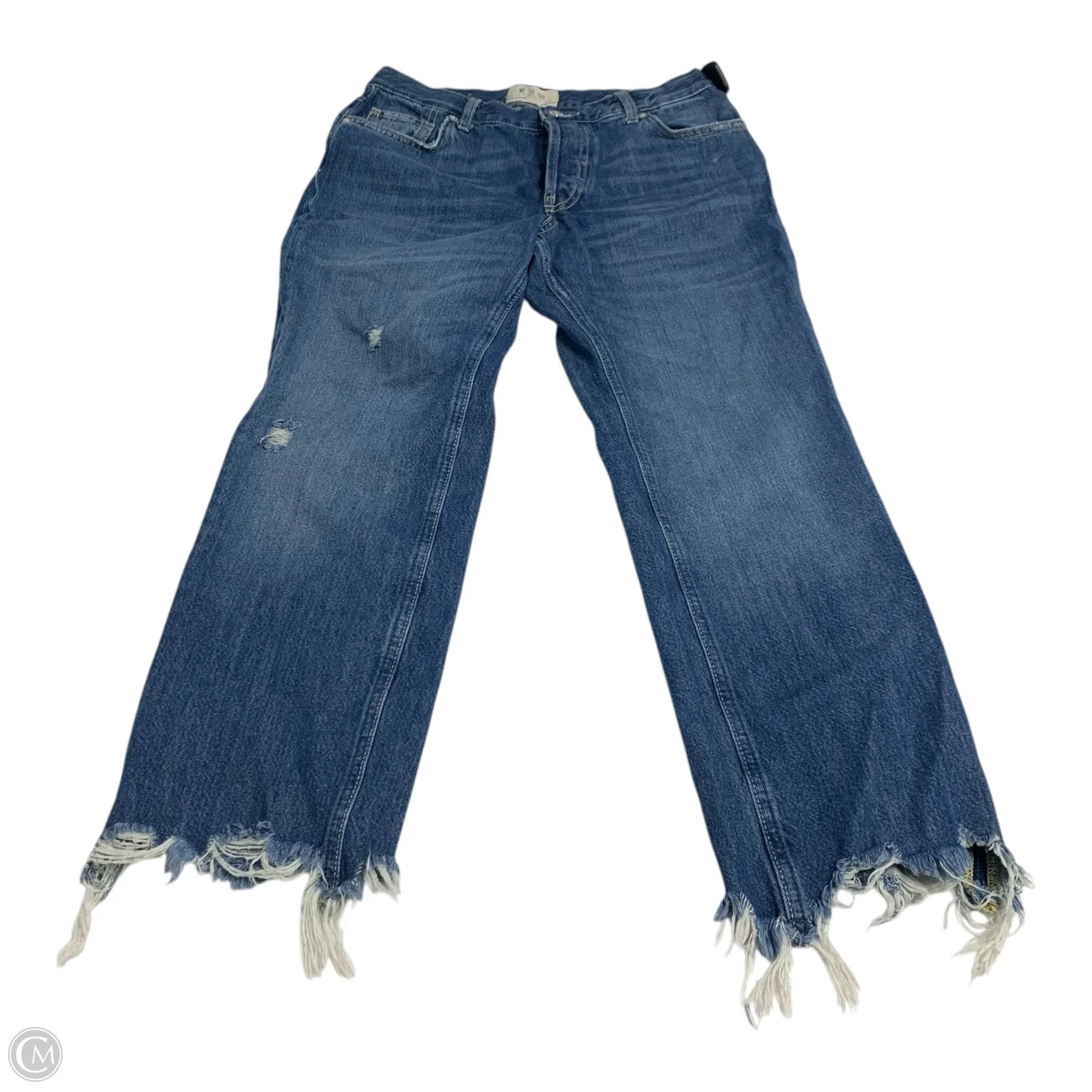 Designer Skinny Men's JeansJeans Wide Leg By We The Free In Blue Denim, Size: 4