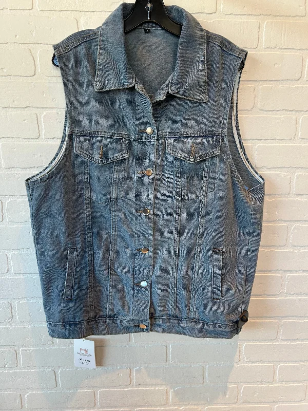 Men's Coats for Casual WearVest Other By Clothes Mentor In Blue Denim, Size: S