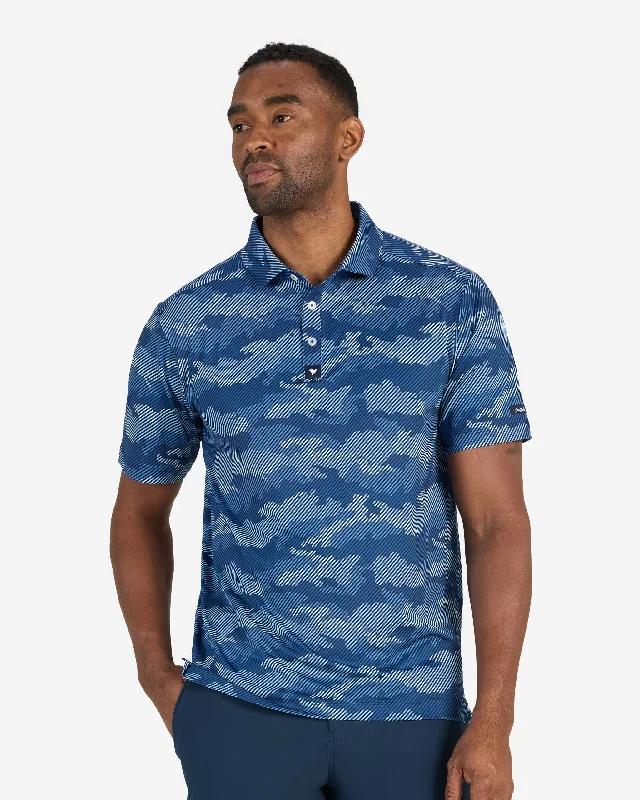 Men's Shirts with Patchwork PatternsFrostbite - Azure