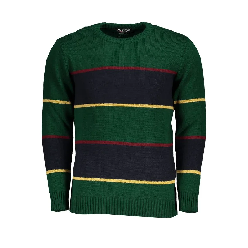 Patterned Men's Fair Isle SweatersU.S. Grand Polo  Fabric Men's Sweater