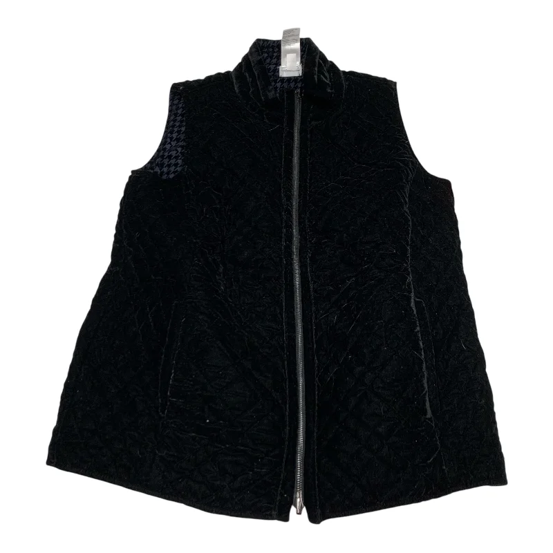 Men's Coats with Embroidered DetailsVest Other By Chicos In Black, Size: M