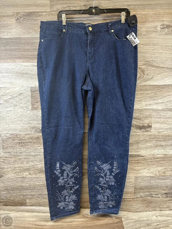 Baggy Men's JeansJeans Straight By Clothes Mentor In Blue Denim, Size: 18