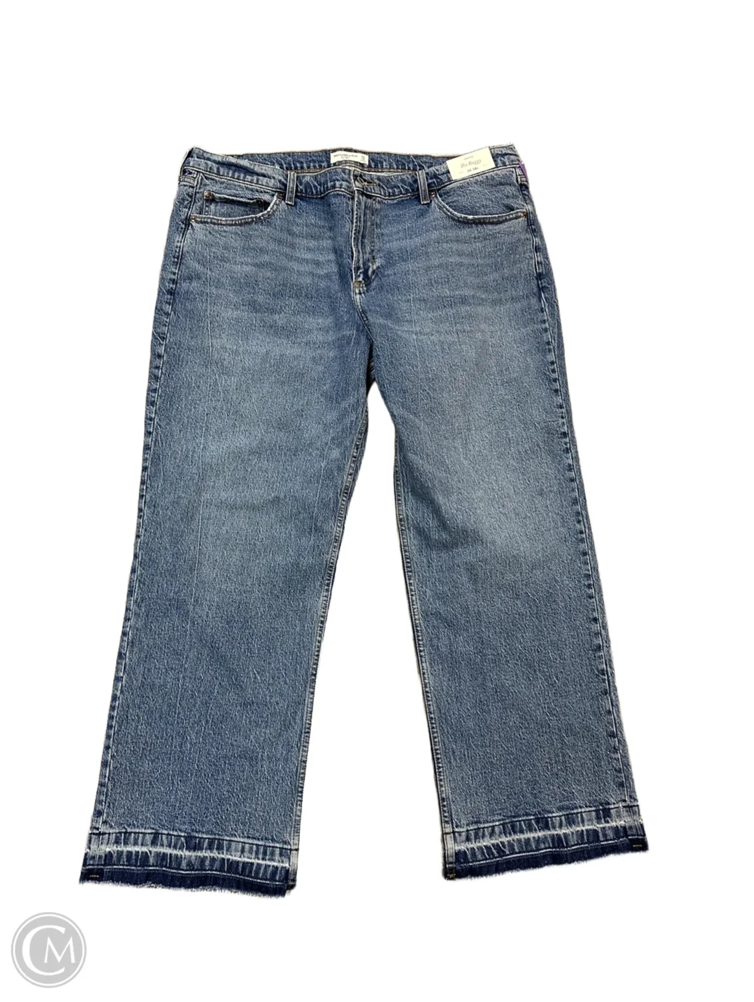 Sustainable Eco-Friendly Men's JeansJeans Wide Leg By Abercrombie And Fitch In Blue Denim, Size: 18 Sustainable Eco-Friendly Men's JeansJeans Wide Leg By Abercrombie And Fitch In Blue Denim, Size: 18