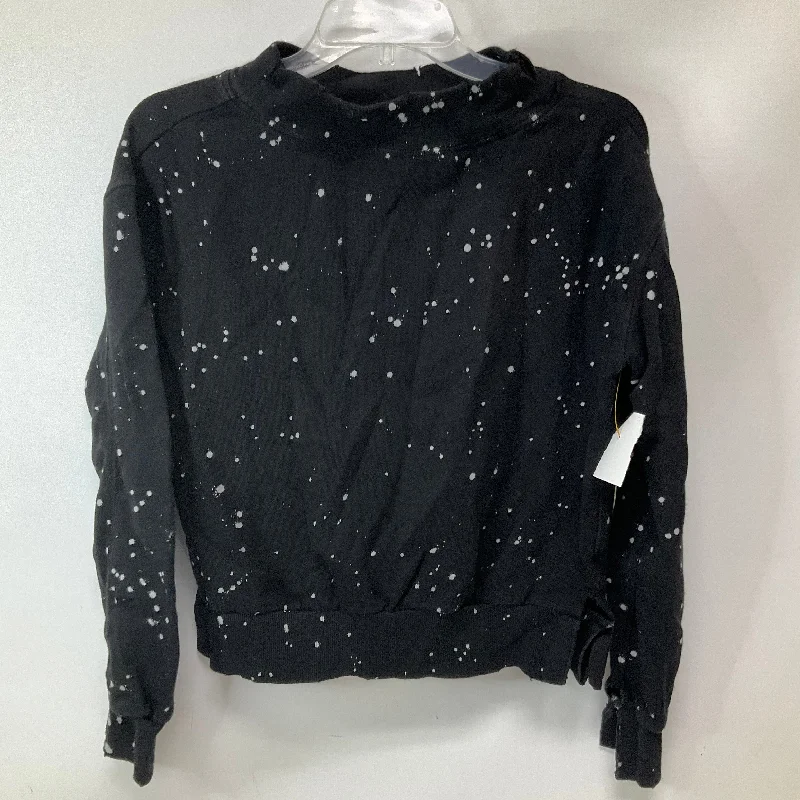 Men's Hoodies for BikingSweatshirt Crewneck By Pilcro In Black & White, Size: Xs