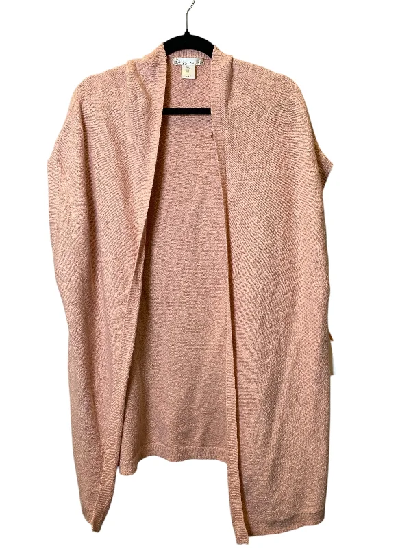 Comfortable Men's ParkasVest Sweater By Cmc In Pink, Size: S
