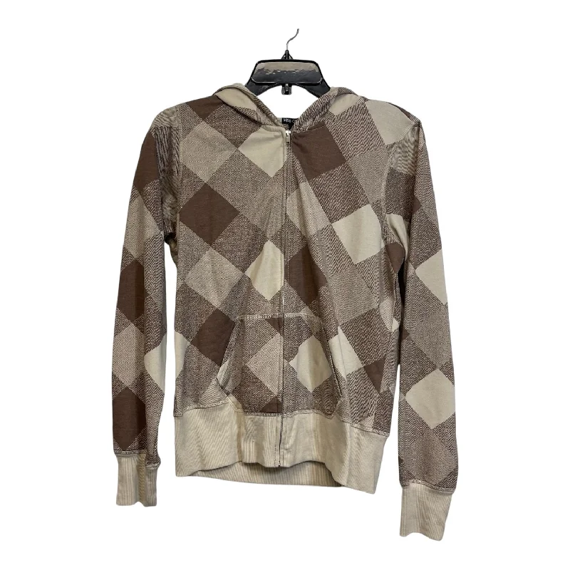 Men's Hoodies with Security PocketsSweatshirt Hoodie By Miss Chievous In Checkered Pattern, Size: L Men's Hoodies with Security PocketsSweatshirt Hoodie By Miss Chievous In Checkered Pattern, Size: L