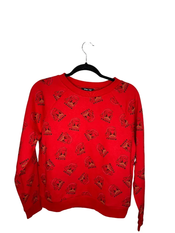 Men's Hoodies for AutumnSweatshirt Crewneck By American Eagle In Red, Size: S