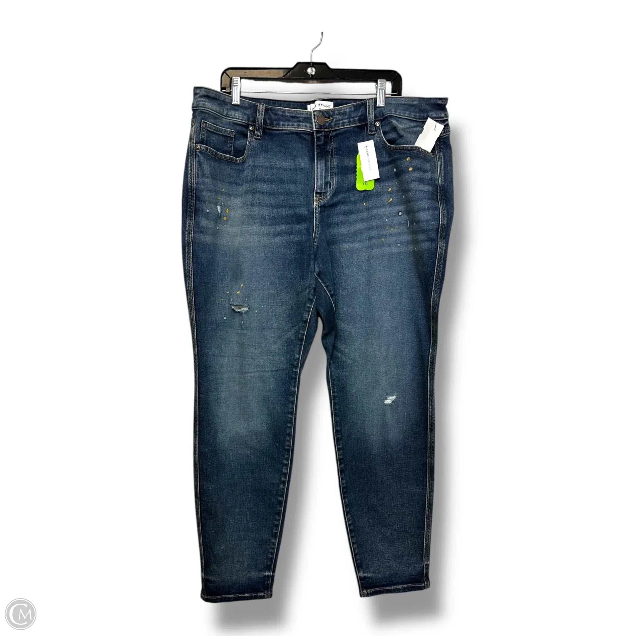 Men's Jeans with Stretch FabricJeans Straight By Lane Bryant In Blue Denim, Size: 20