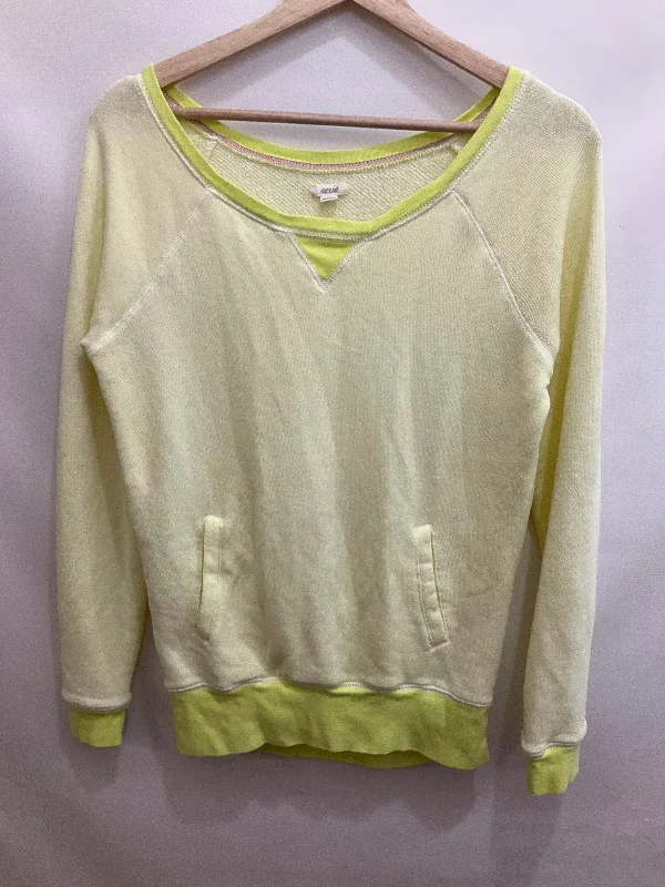 Men's Hoodies with Breathable FabricSweatshirt Crewneck By Aerie In Yellow, Size: S