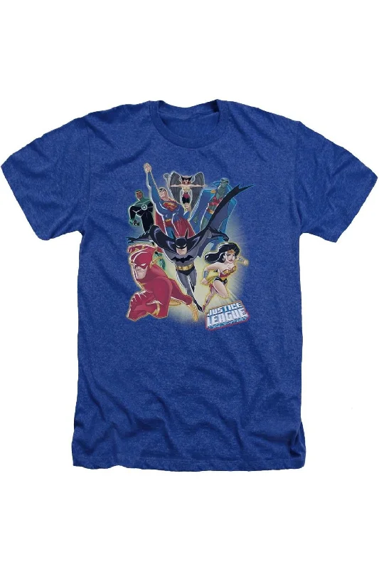 Men's Shirts with Belt LoopsJustice League of America Unlimited Adult Heather Tee / T-Shirt Men's Shirts with Belt LoopsJustice League of America Unlimited Adult Heather Tee / T-Shirt