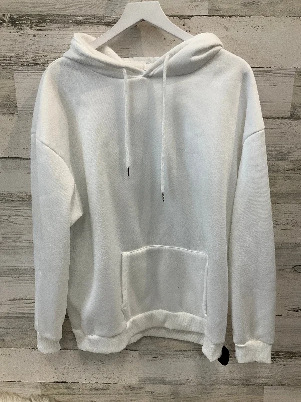 Men's Hoodies for GymSweatshirt Hoodie By Clothes Mentor In White, Size: Xl